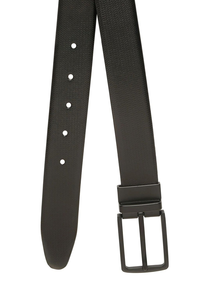 Teakwood Leathers Men Textured Leather Reversible Belt