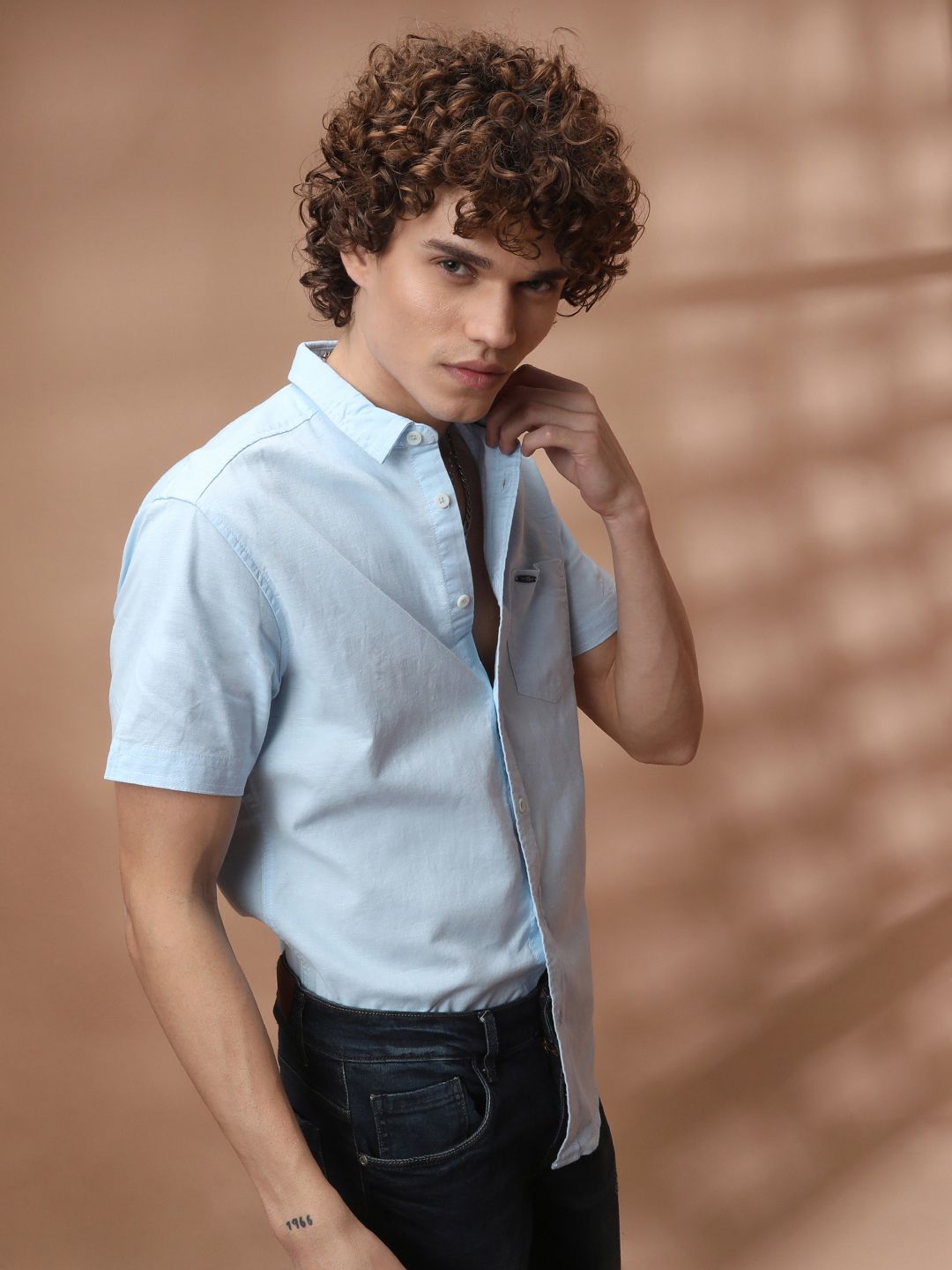 The Indian Garage Co Men Blue Casual Shirt