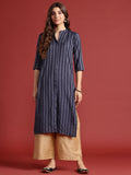 Anouk Women Self Striped Kurta