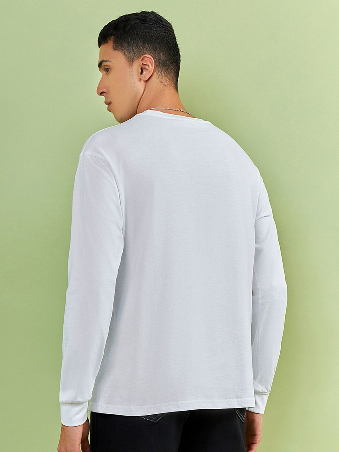 Bewakoof Typography Printed Pure Cotton Oversized T-shirt