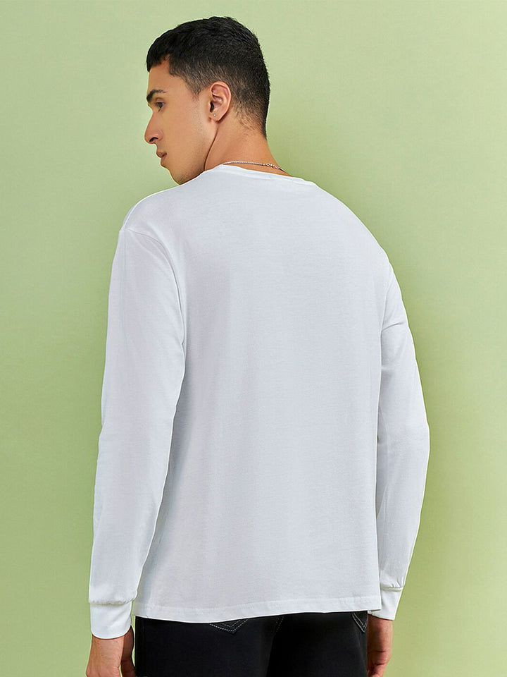 Bewakoof Typography Printed Pure Cotton Oversized T-shirt