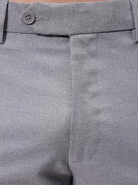 The Indian Garage Co. X Luxe Men Self-Checked Slim Fit Formal Trousers