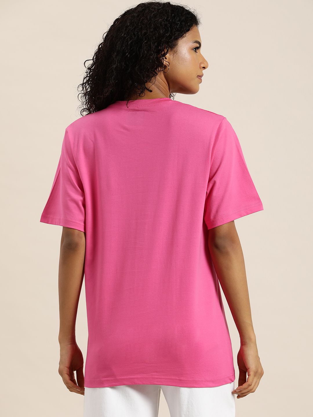 DILLINGER Embroidered Oversize Pure Cotton Longline T-shirt