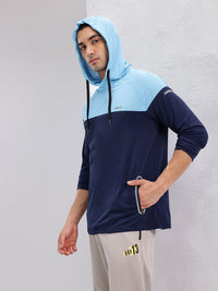 HRX by Hrithik Roshan Colourblocked Hooded Running T-shirt