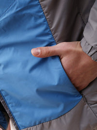 The Indian Garage Co Men Colourblock Zip-Front Regular Fit Bomber Jacket