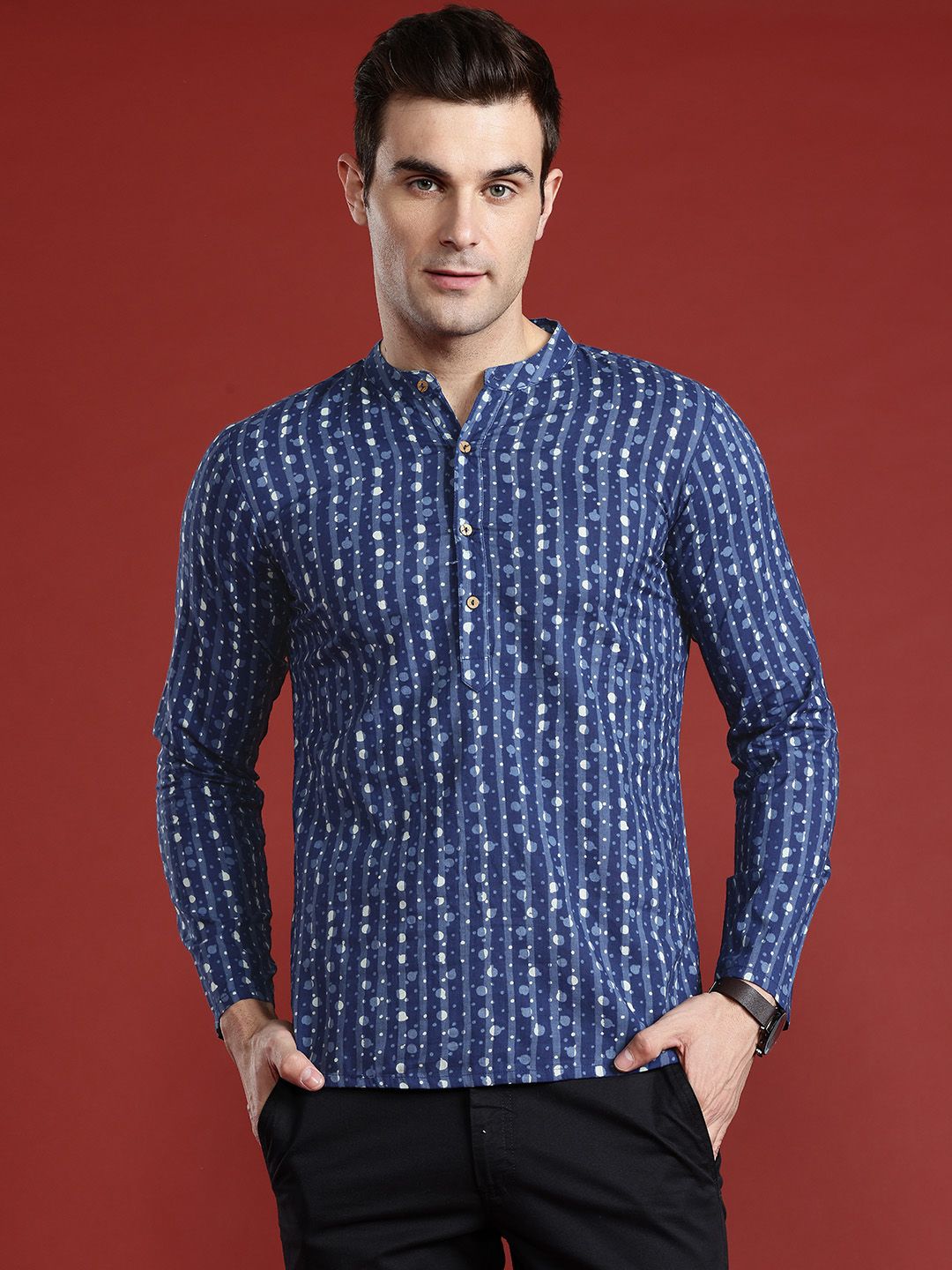 Anouk Printed Pure Cotton Short Kurta