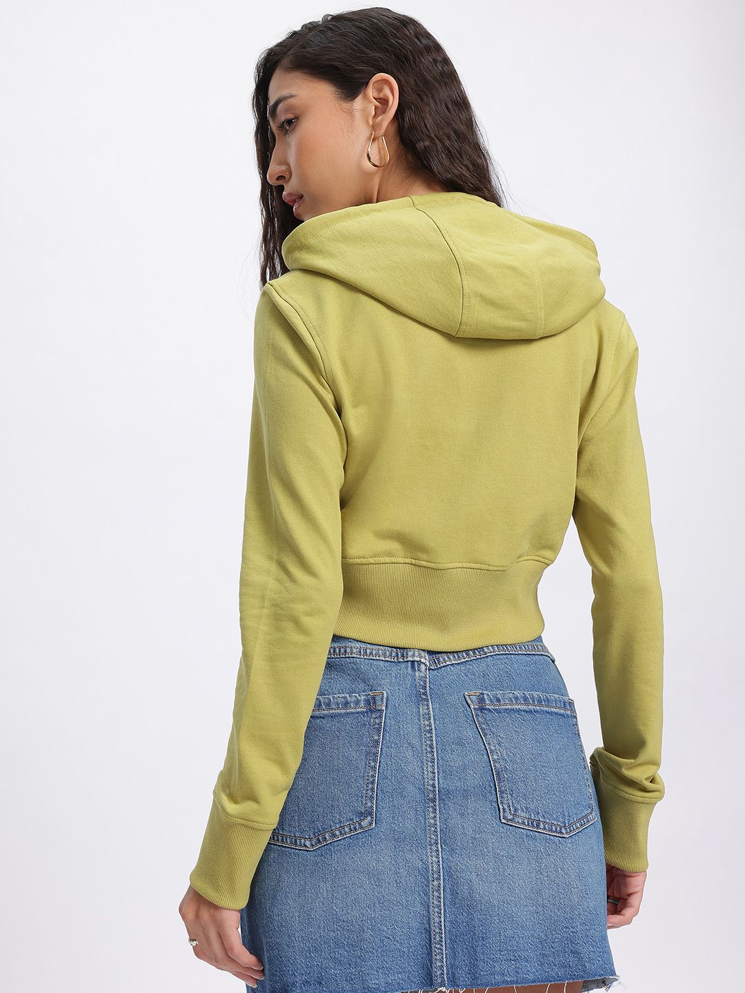 DressBerry Hooded Crop Sweatshirt