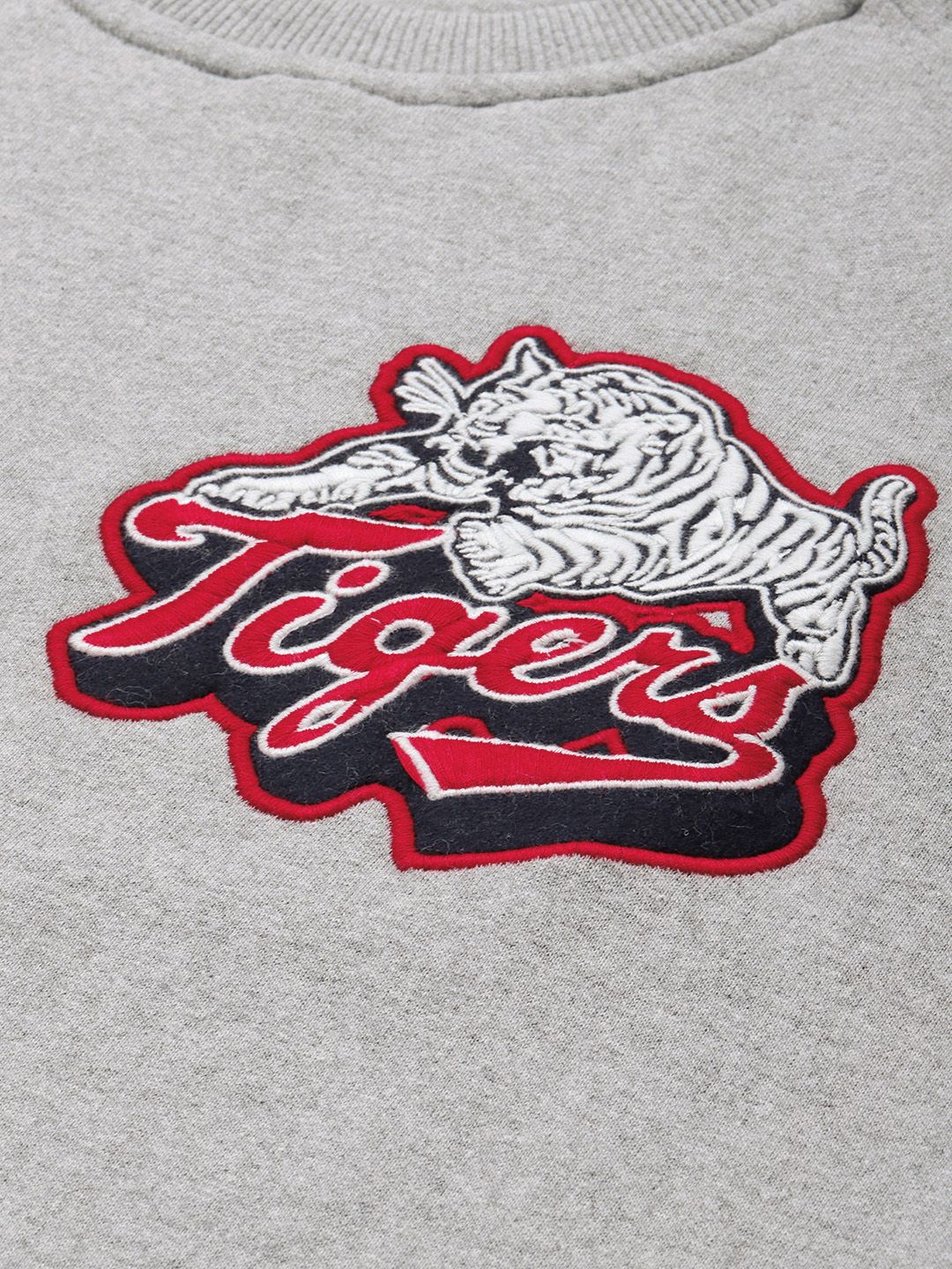 The Indian Garage Co Men Grey Melange Sweatshirt