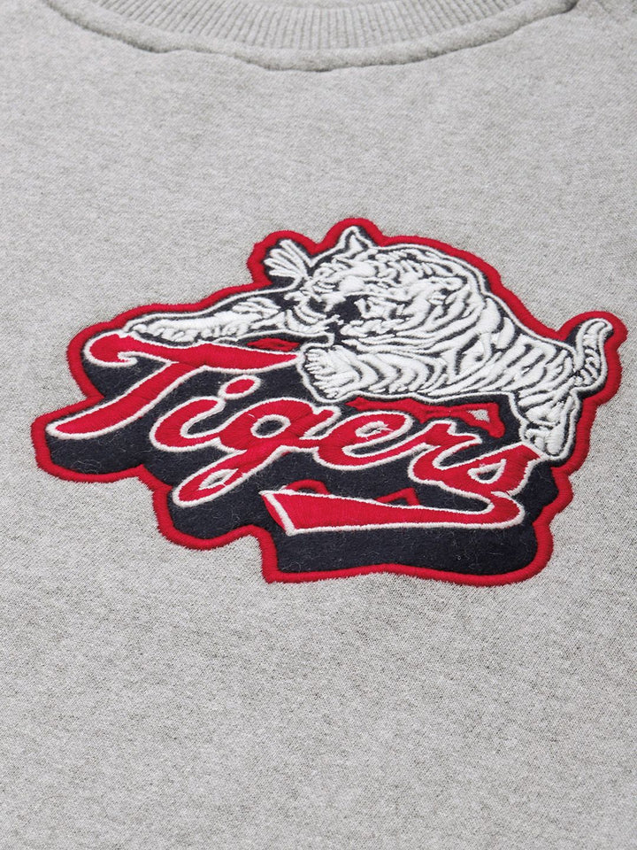 The Indian Garage Co Men Grey Melange Sweatshirt