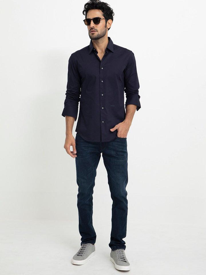 RARE RABBIT Men Neutons Slim Fit Cotton Shirt