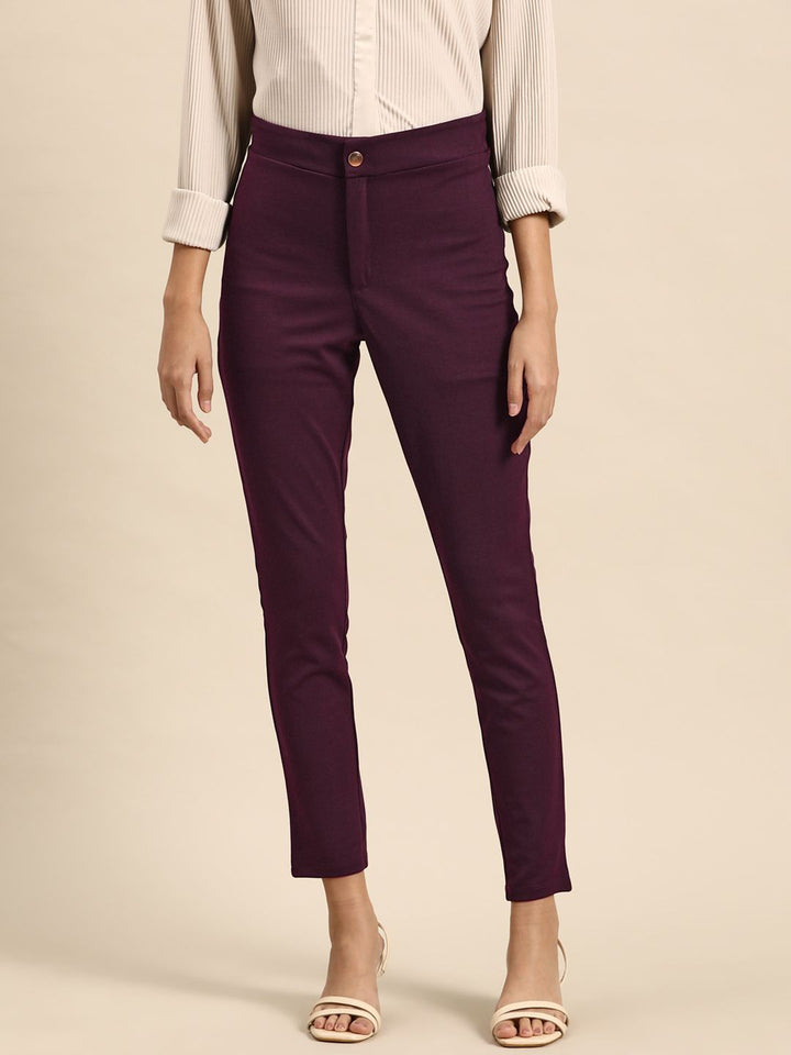 all about you Women High-Rise Trousers