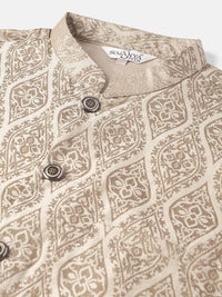 SOJANYA PLUS Woven Design Kurta & Pyjamas With Nehrujacket