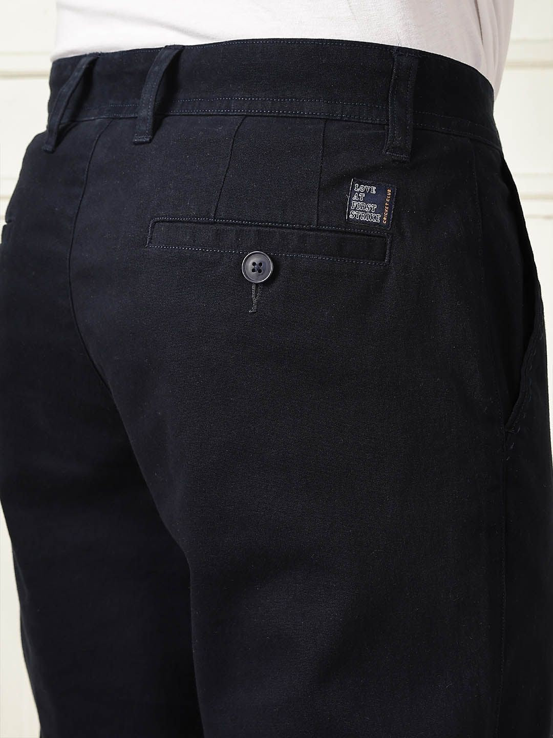 Thomas Scott Men Smart Straight Fit Mid-Rise Easy Wash Chinos