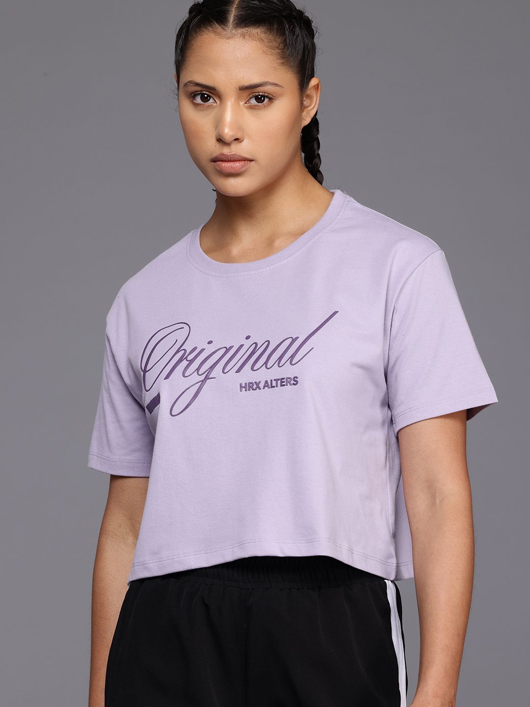 HRX by Hrithik Roshan Typography Printed T-shirt