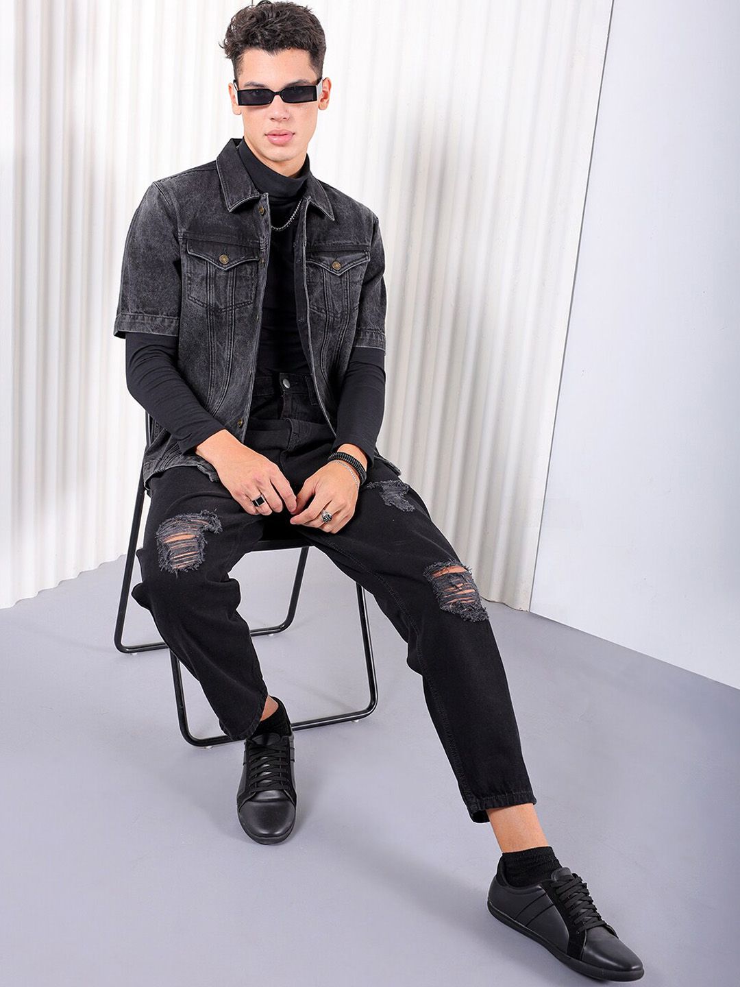 The Indian Garage Co Men Relaxed Fit Trucker Jacket