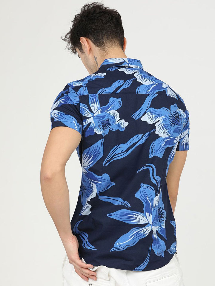 Lelaki Highlander Slim Fit Printed Shirt