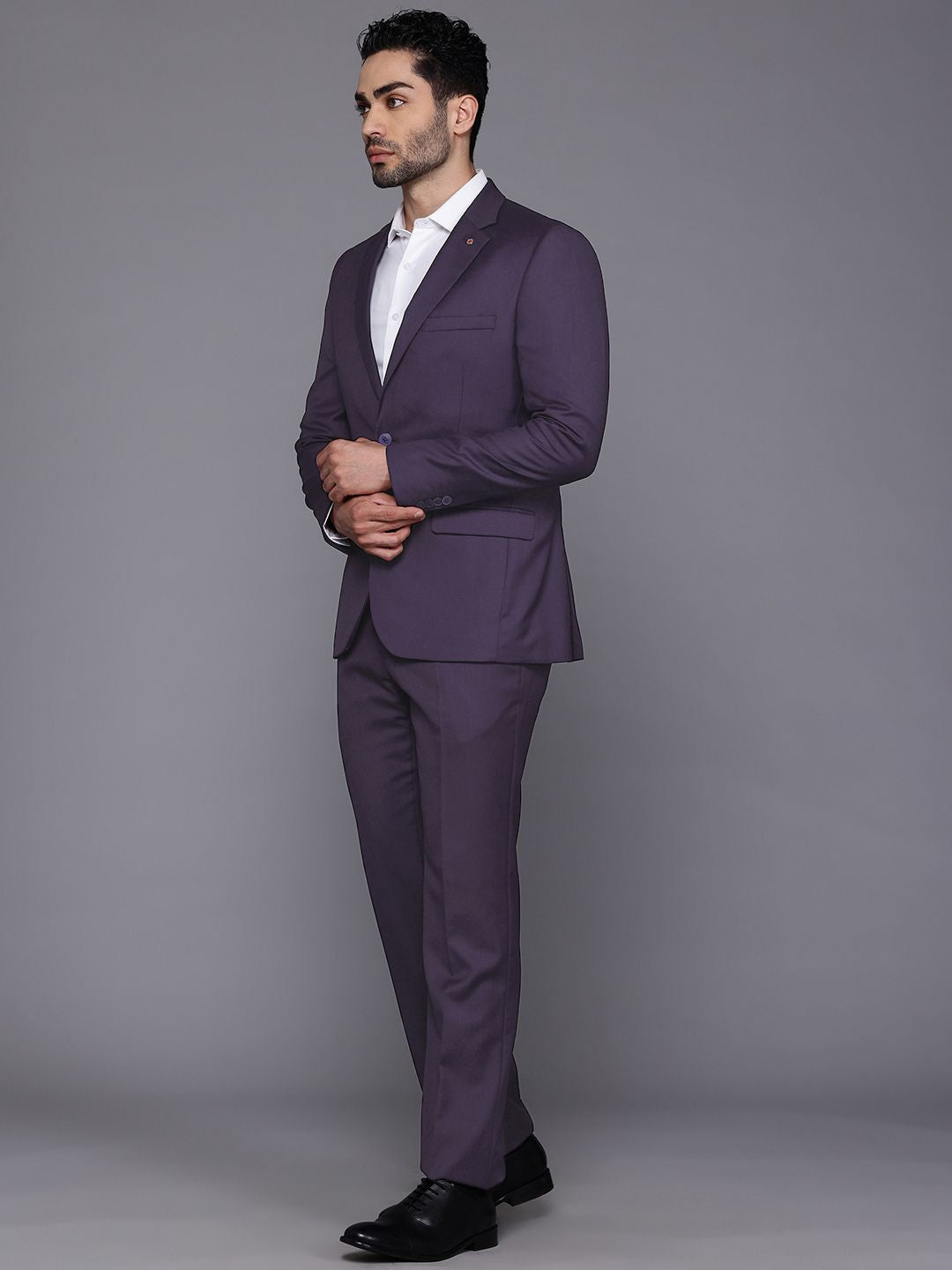 Raymond Technosmart Contemporary Fit Single-Breasted 2-Piece Formal Suit