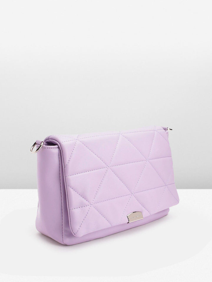 Lino Perros Structured Sling Bag with Quilted Detail