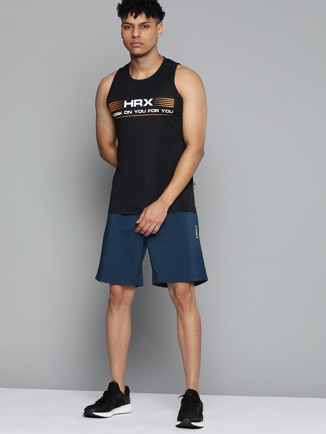 HRX By Hrithik Roshan Training Men Rapid-Dry Brand Carrier Shorts
