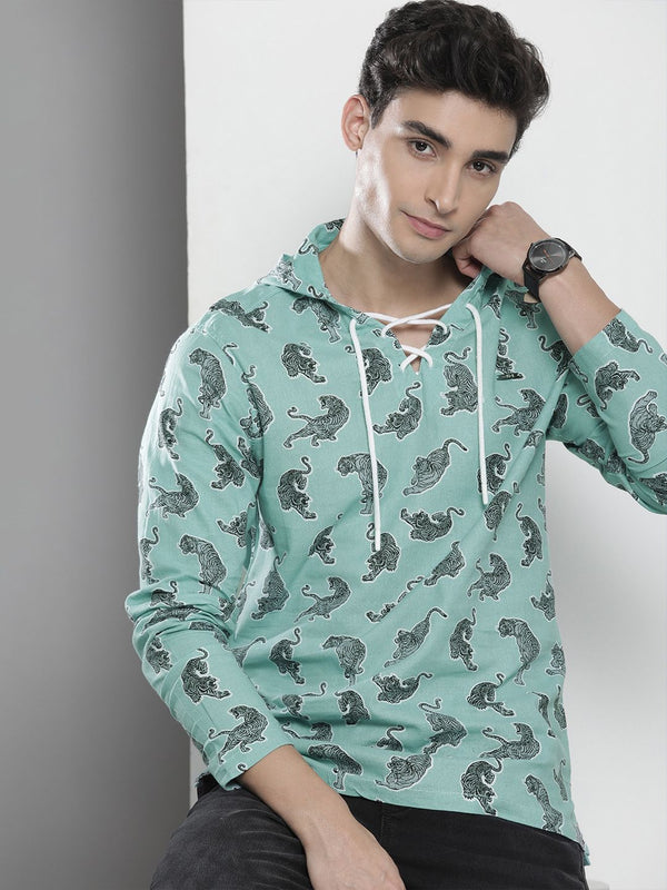 T-Shirt Cetak Green Green Garage Indian