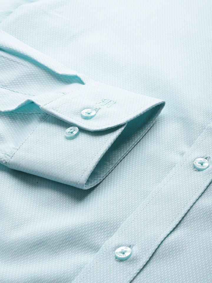 Raymond Pure Cotton Textured Slim Fit Formal Shirt