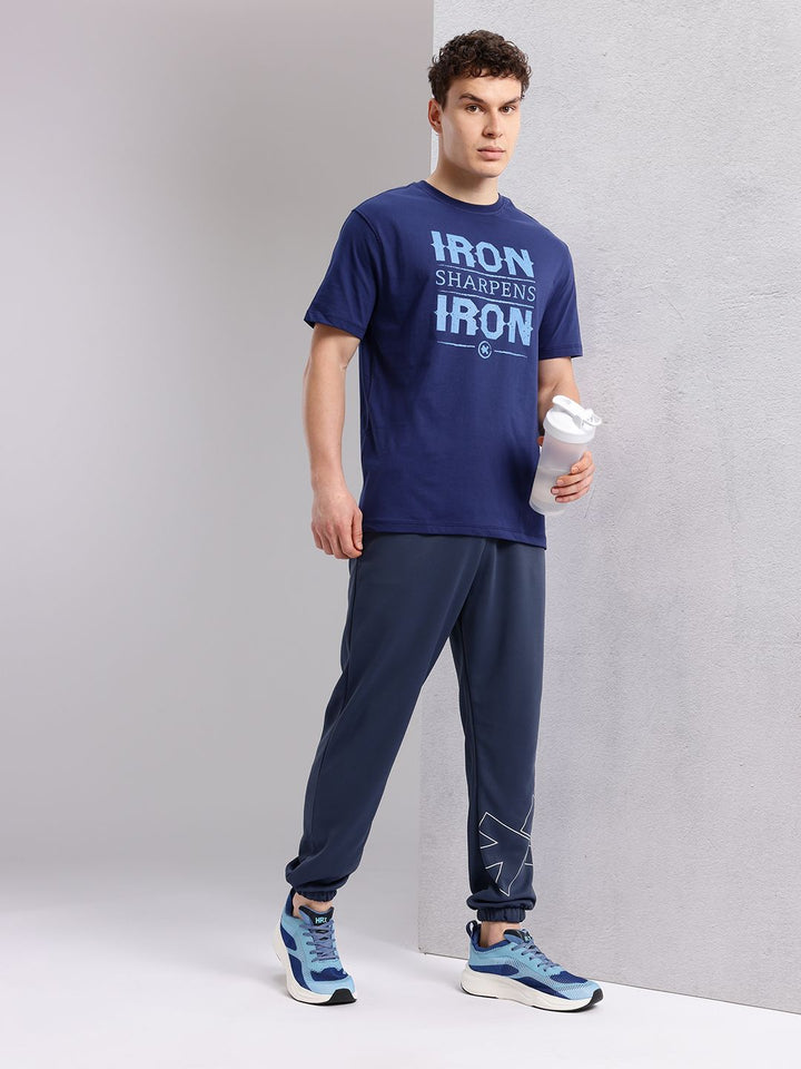 HRX by Hrithik Roshan Men Typography Printed Training T-shirt