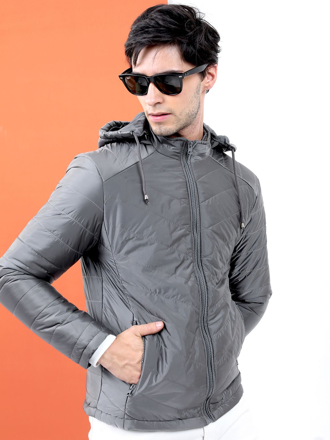 LOCOMOTIVE Men Solid Puffer Jacket Jacket