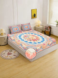 Moda Rapido X KLOTTHE Berwarna Bunga 400 TC Cadar King dengan 2 Sarung Bantal