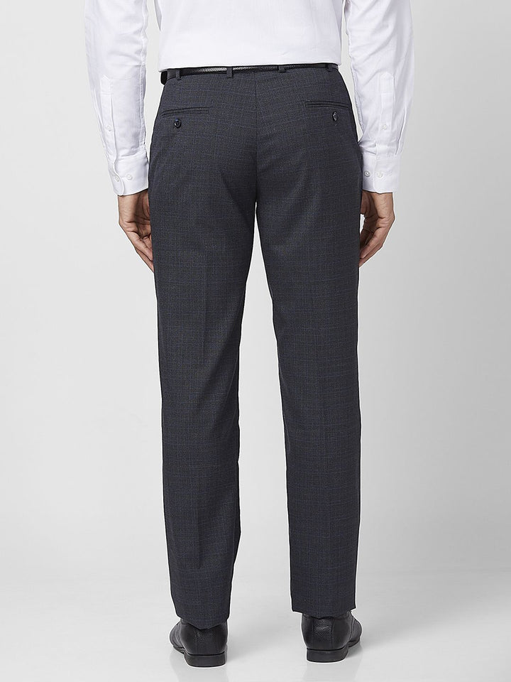 Park Avenue Men Checked Formal Trouser