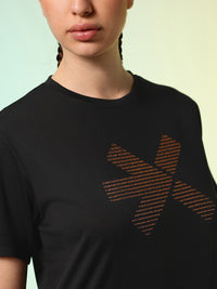 HRX by Hrithik Roshan Brand Logo Printed ACTIVE-GODDESS Rapid Dry Training T-shirt