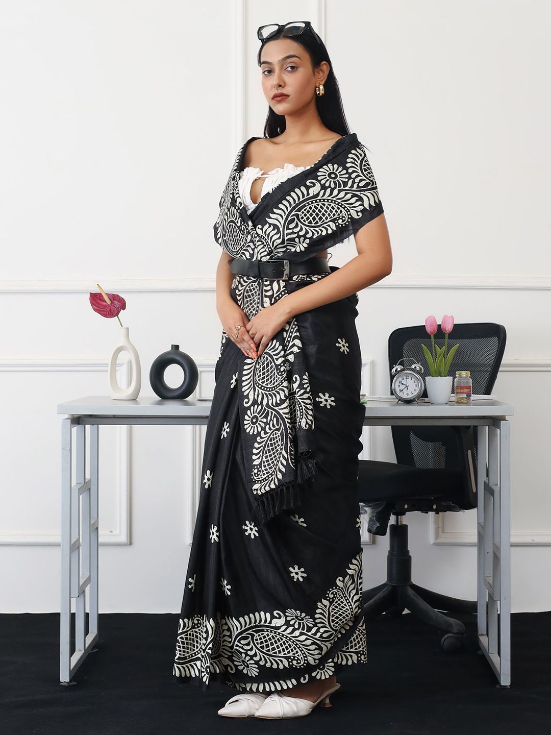 Tikhi Imli Paisley Ready to Wear Saree