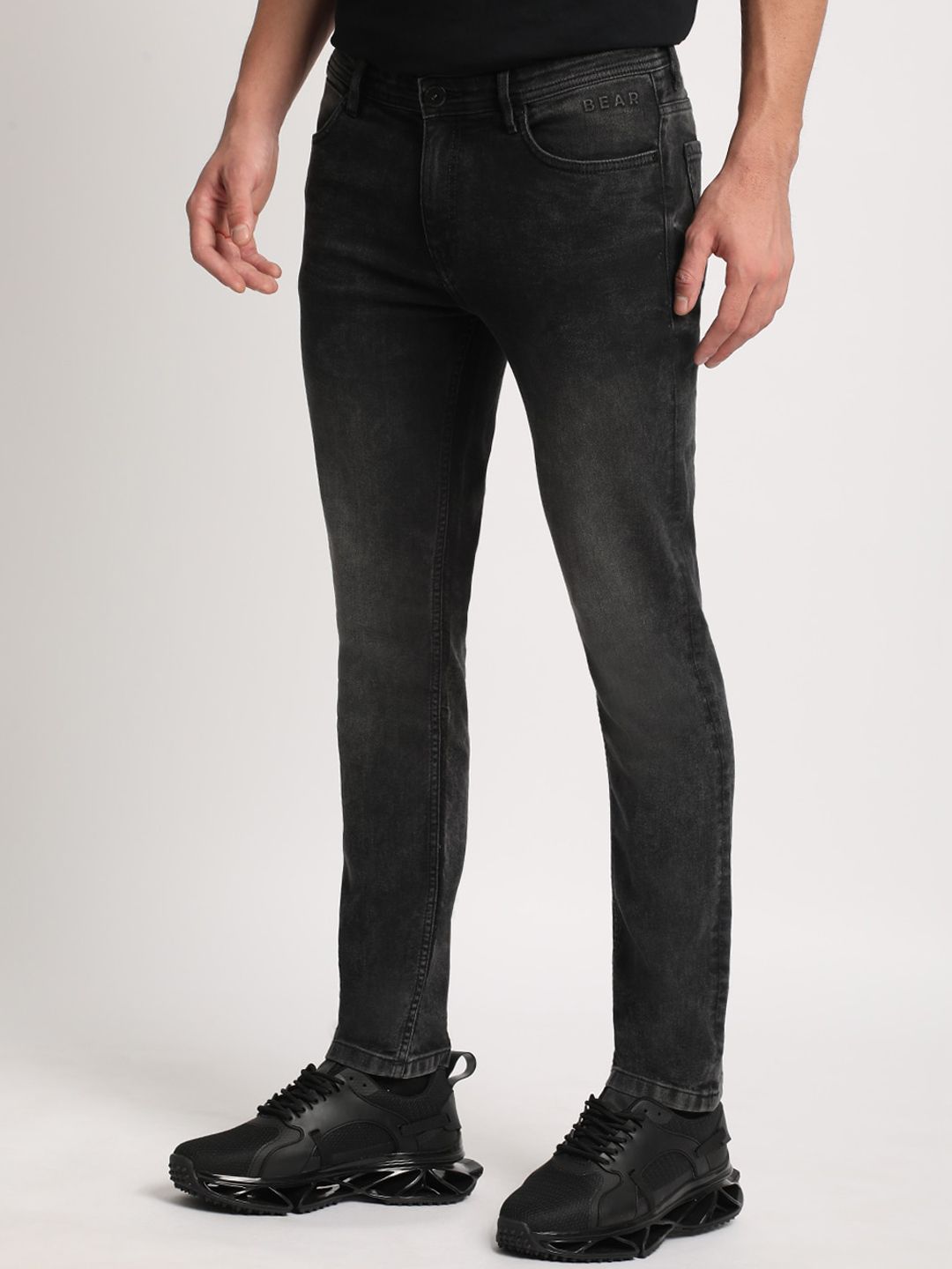 THE BEAR HOUSE Men Skinny Fit Light Fade Clean Look Stretchable Jeans