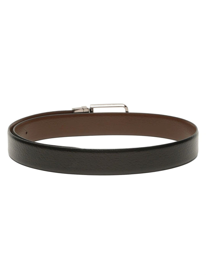 Teakwood Leathers Men Textured Leather Reversible Belt