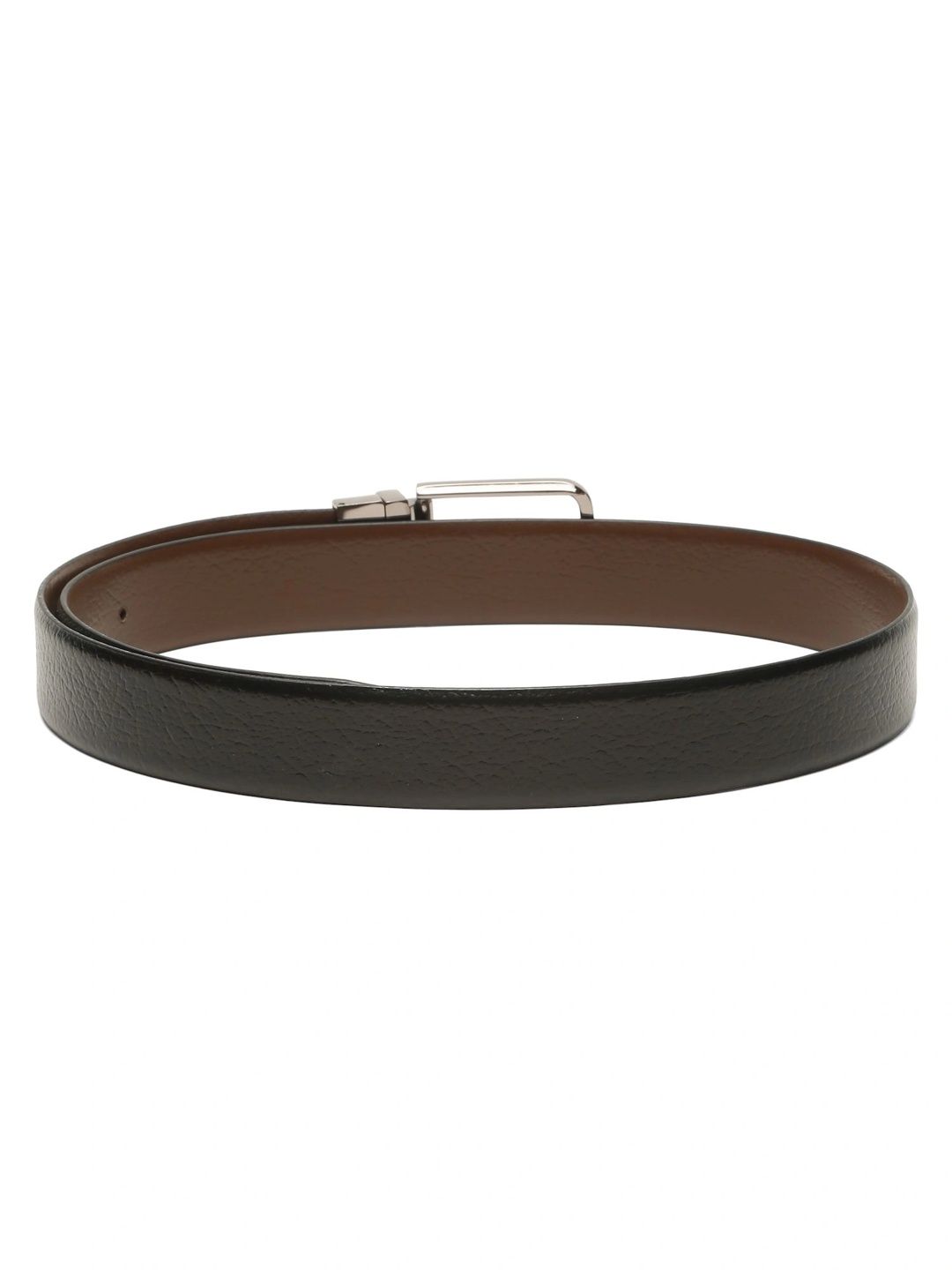 Teakwood Leathers Men Textured Leather Reversible Belt