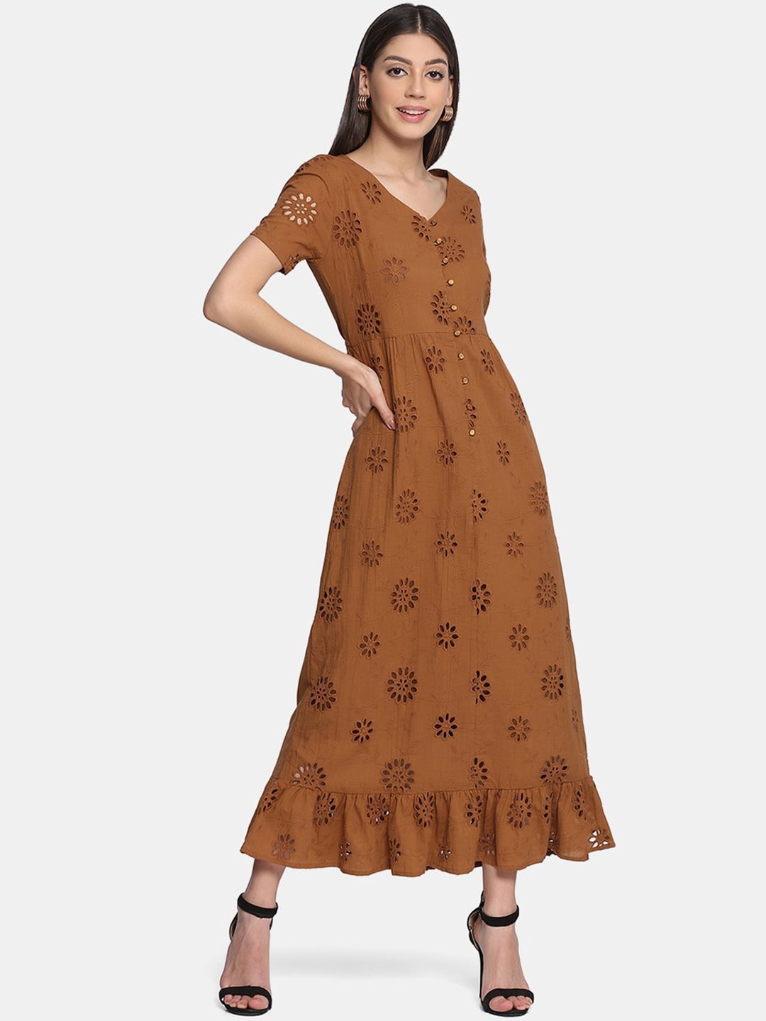 KALINI Women Ethnic Motifs Thread Work Indie Prints Kurta