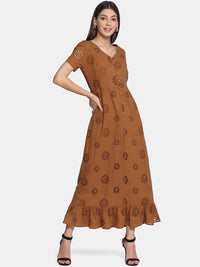 KALINI Women Ethnic Motifs Thread Work Indie Prints Kurta