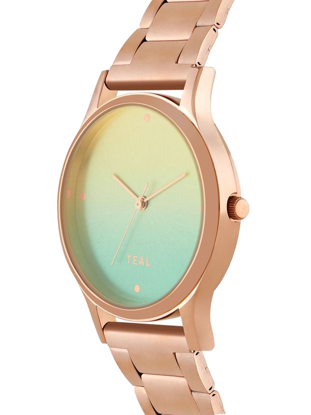 TEAL BY CHUMBAK Women Stainless Steel Bracelet Style Straps Digital Watch 8907605135224