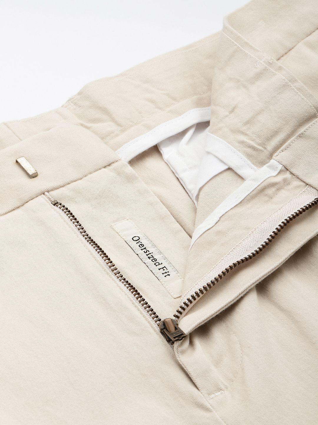 Mr Bowerbird Men Oversized Fit Pleated Korean Trousers