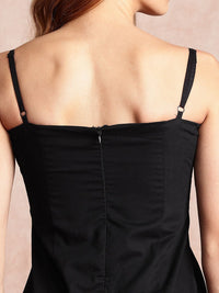 all about you Pure Cotton Shoulder Straps Drop-Waist Midi Dress