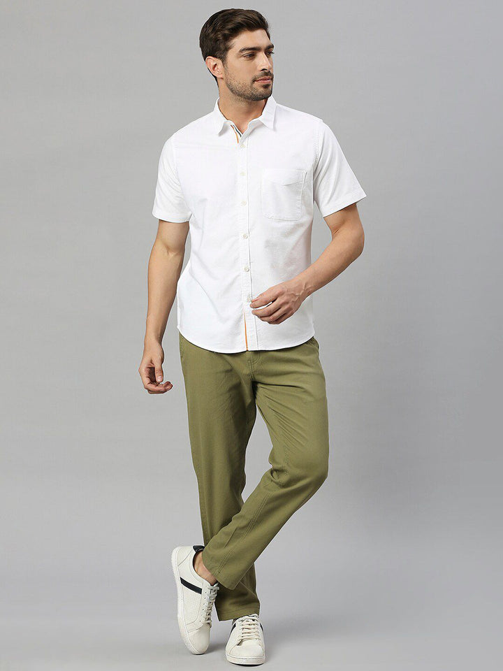 Thomas Scott Pure Cotton Spread Collar Slim Fit Casual Shirt