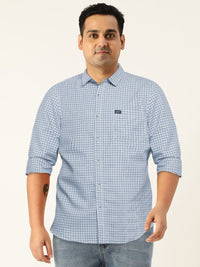 The Indian Garage Co Men Slim Fit Opaque Checked Casual Shirt