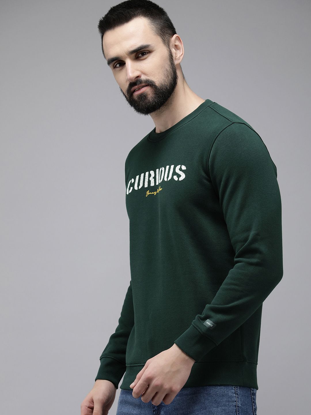 SPYKAR Typography Printed Pullover Sweatshirt