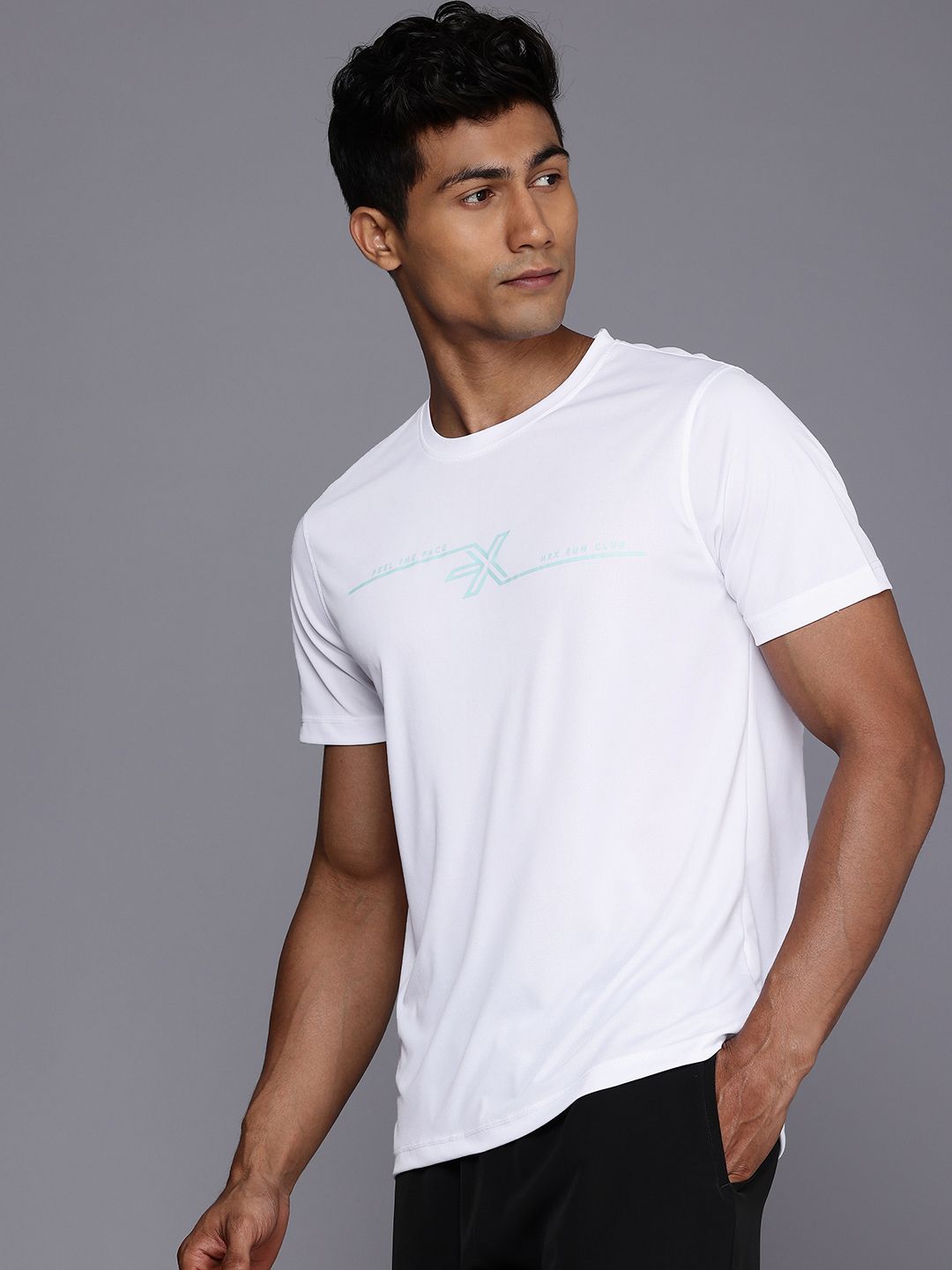 HRX by Hrithik Roshan Typography Printed Running T-shirt