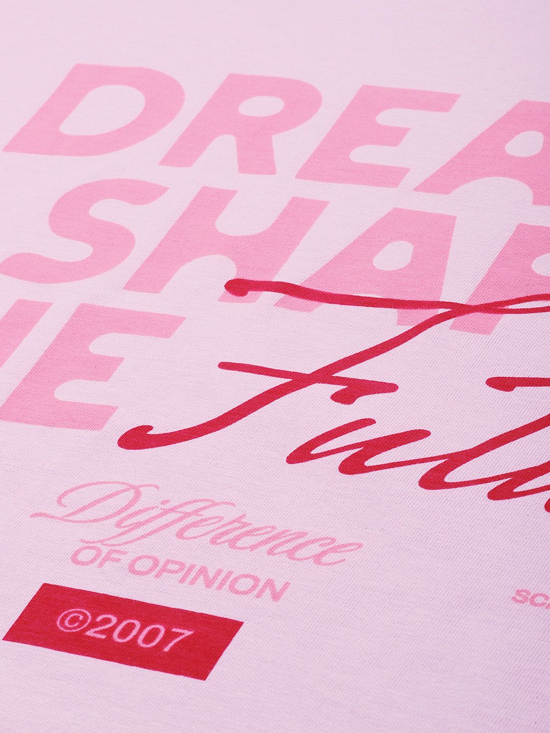 Difference Of Opinion Women Short Sleeve Oversized Printed Tshirt