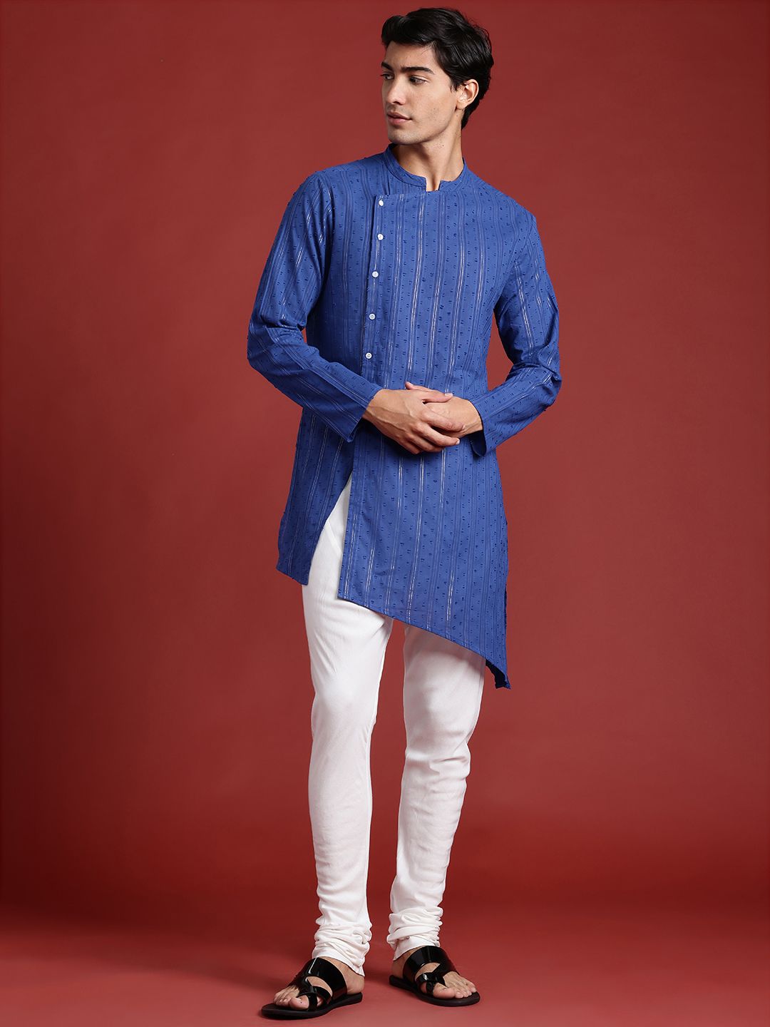 Anouk Angrakha Pure Cotton Kurta with Churidar