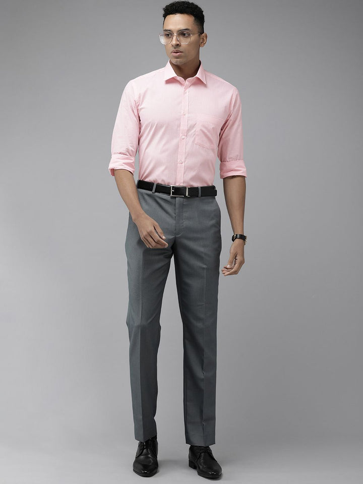 Park Avenue Pure Cotton Slim Fit Micro Checked Formal Shirt