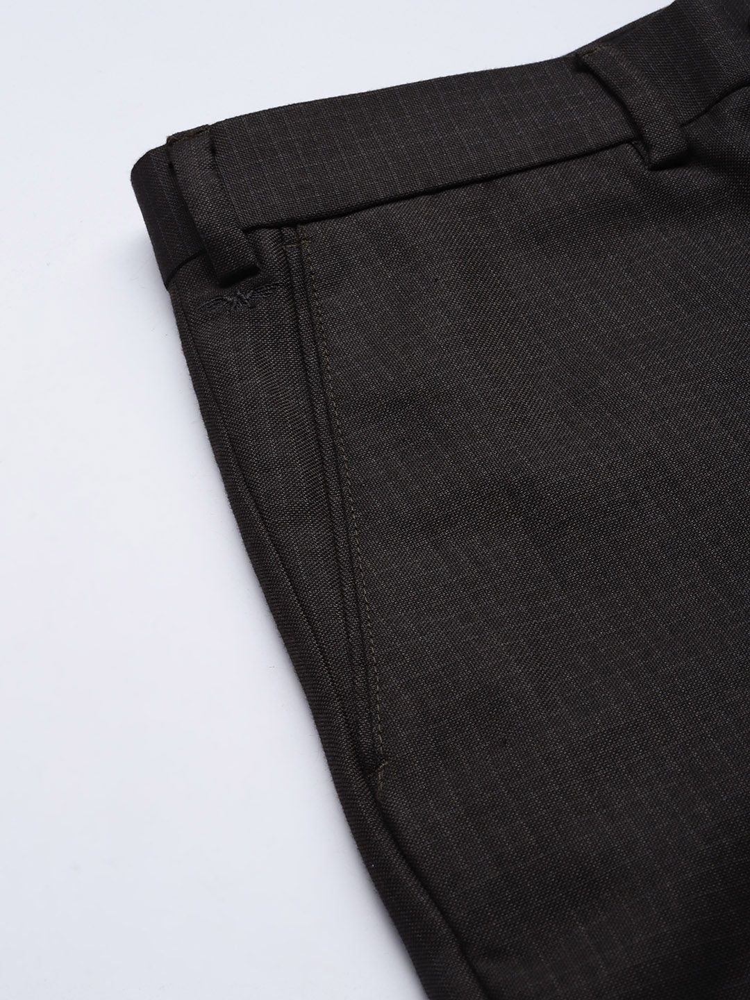 Park Avenue Men Checked Smart Fit Formal Trousers