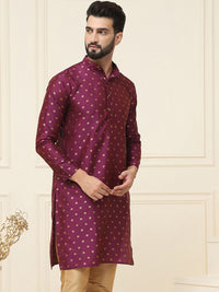 SOJANYA Geometric Silk Cotton Kurta