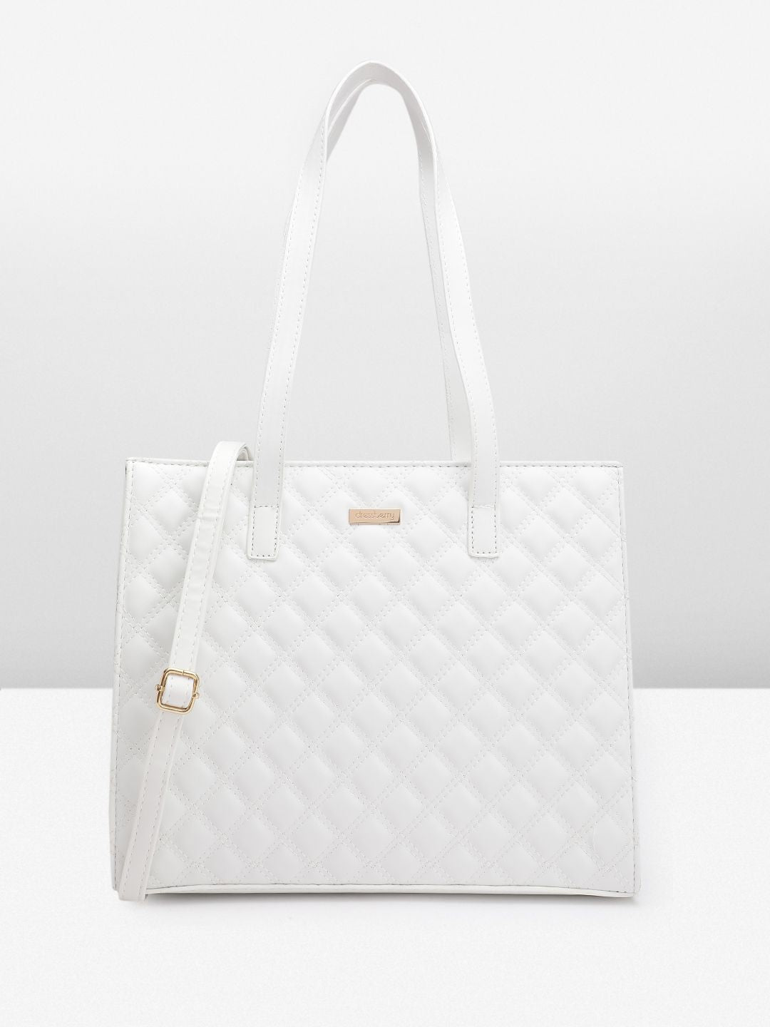 DressBerry Structured Quilted Shoulder Bag