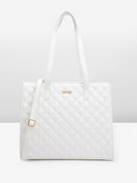 DressBerry Structured Quilted Shoulder Bag